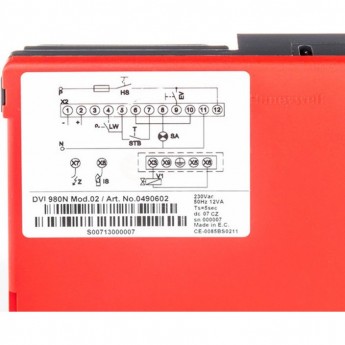 Блок управления горением HONEYWELL DVI 980-N