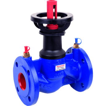Фланцевый запорно-балансировочный клапан HONEYWELL V6000D0080A с измерительными ниппелями SafeCone(R) PN16, Ду 80, Kvs 111.0