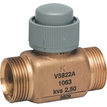 Клапан двухходовой линейный малый HONEYWELL V5832B2083, PN16, DN25, G11/2", Kvs 6.3, 6.5мм, 2…130 °C