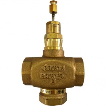 Клапан трехходовой линейный большой HONEYWELL V5833A1037, PN16, 1/2", Kvs 1.0, 6.5мм, 2…120 °C