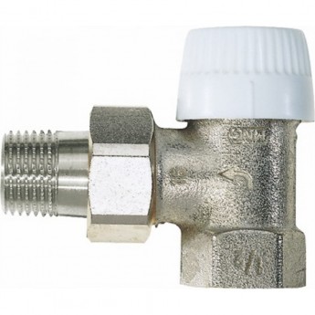 Вентиль для радиатора HONEYWELL HOME V2000EUB20 3/4 угловой, под термоголовку, никелированная бронза, конус, Kvs 2.0
