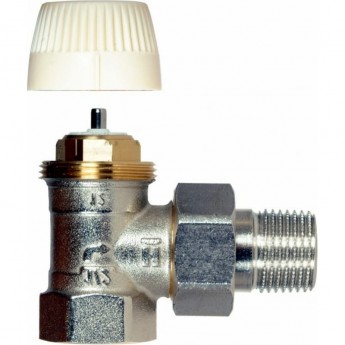 Вентиль для радиатора HONEYWELL HOME V2000EVS20 3/4 угловой, под термоголовку, никелированная латунь, конус, Kvs 0.72